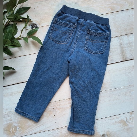 Okie Dokie Baby Boy Denim Stretchy Jeans Blue Size 18 Months - Picture 4 of 5